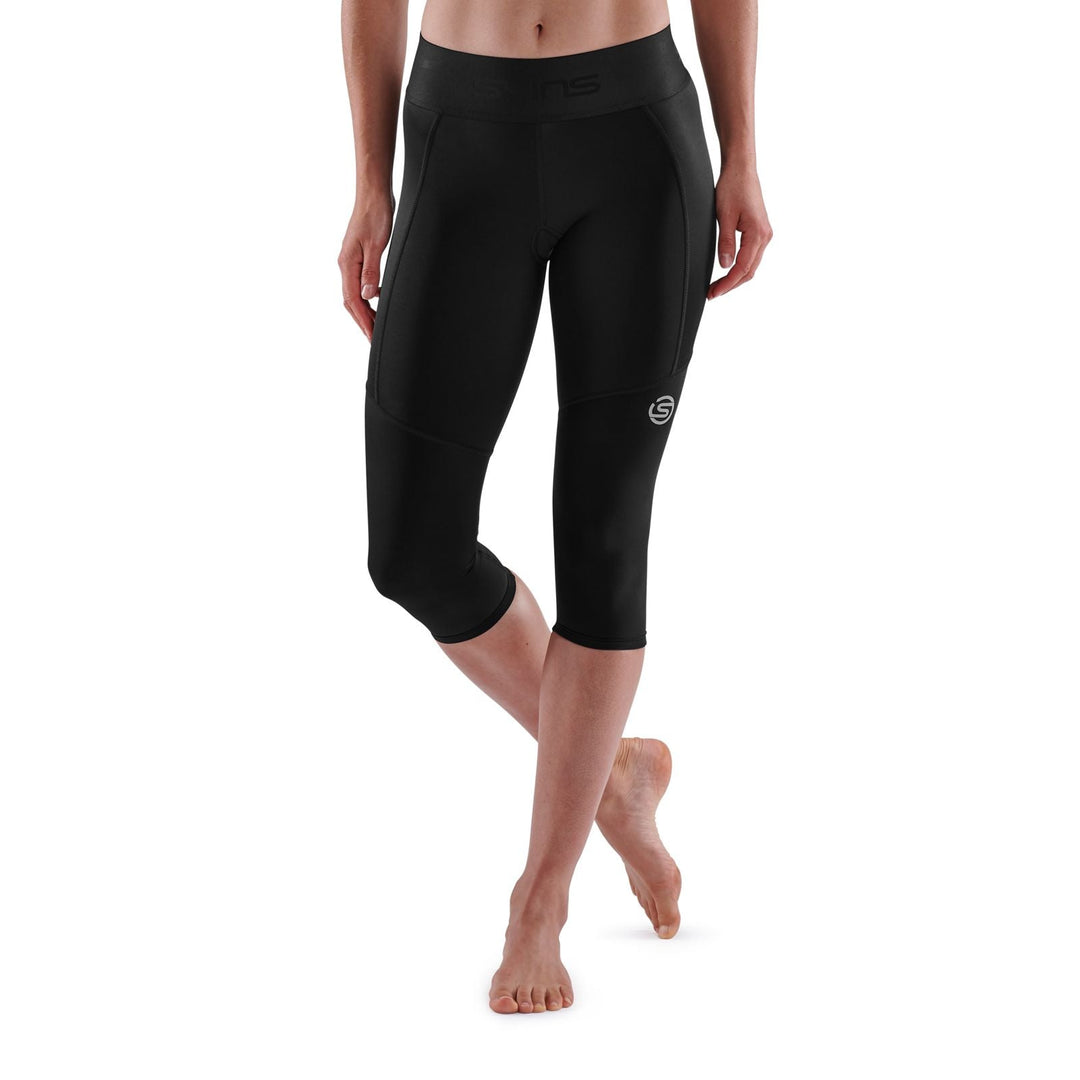 SKINS Series - 3 Women's Thermal 3/4 Tights – Black - SAMPLE DROP