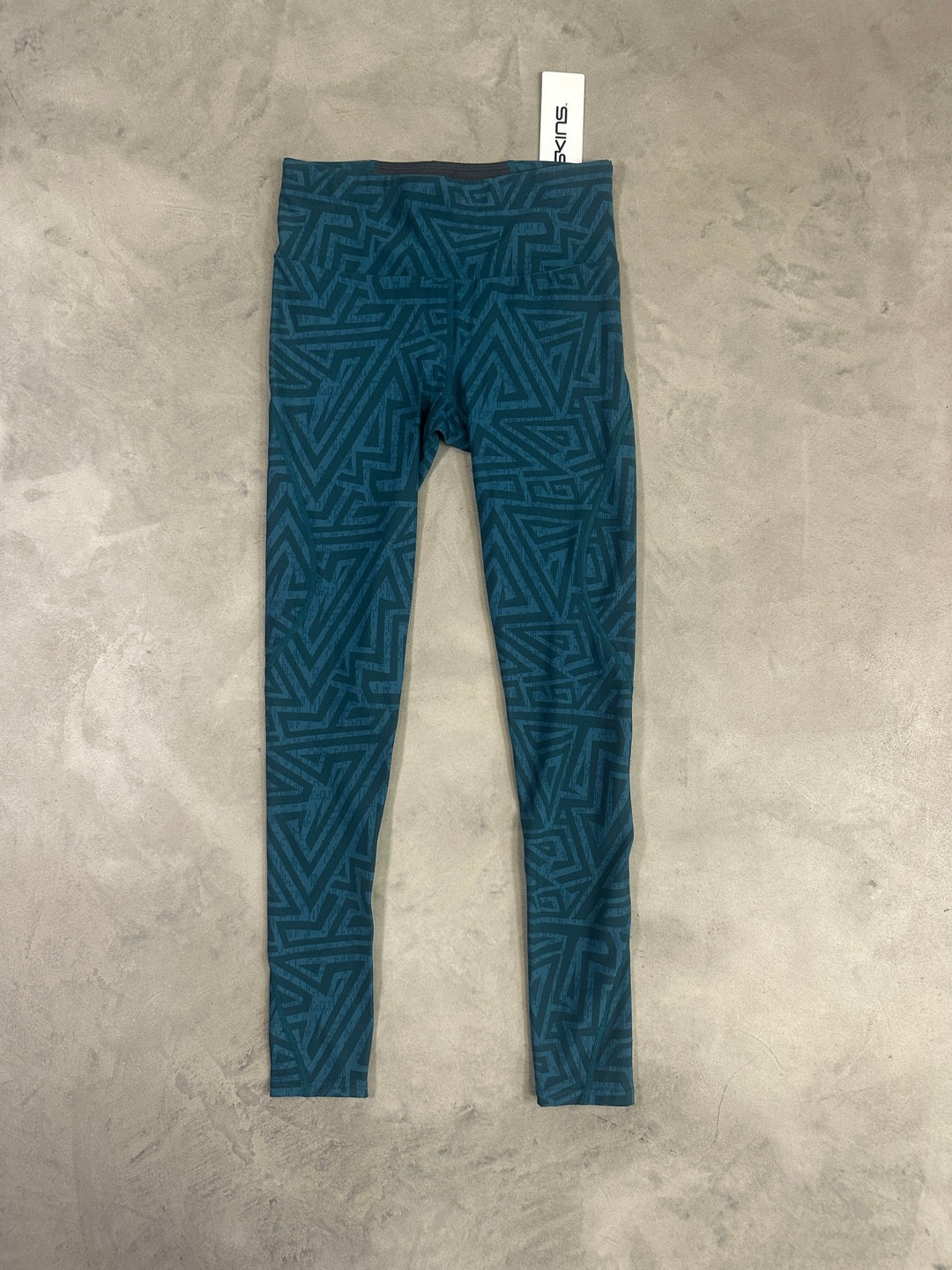 SKINS Series-3 Women's T&R Long Tights – Lt. Teal Angle - SAMPLE DROP