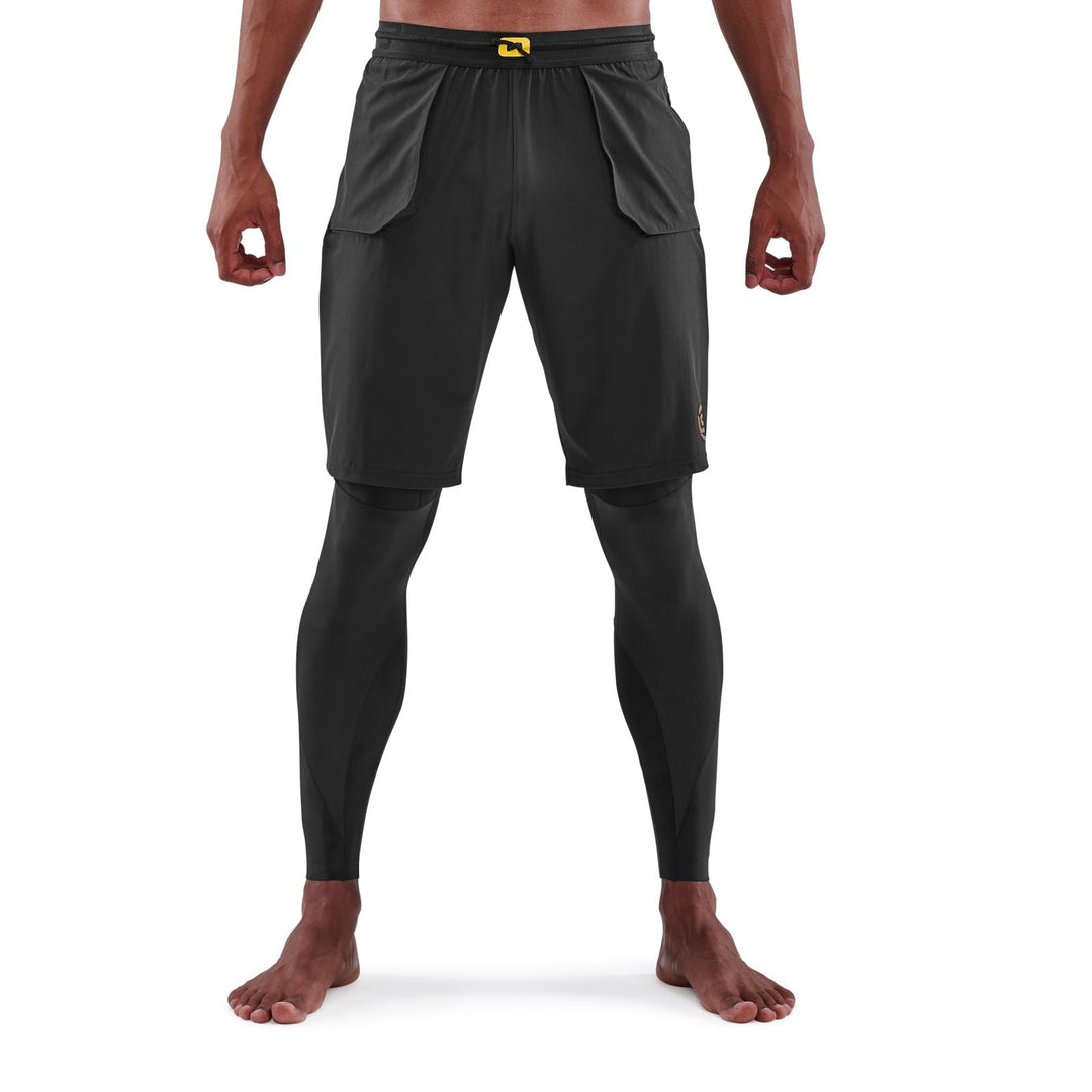 SKINS Series - 5 Men's Travel & Recovery Long Tights – Black - SAMPLE DROP