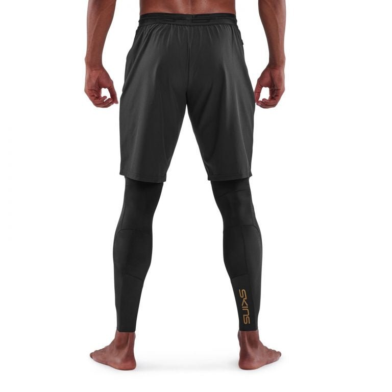 SKINS Series - 5 Men's Travel & Recovery Long Tights – Black - SAMPLE DROP