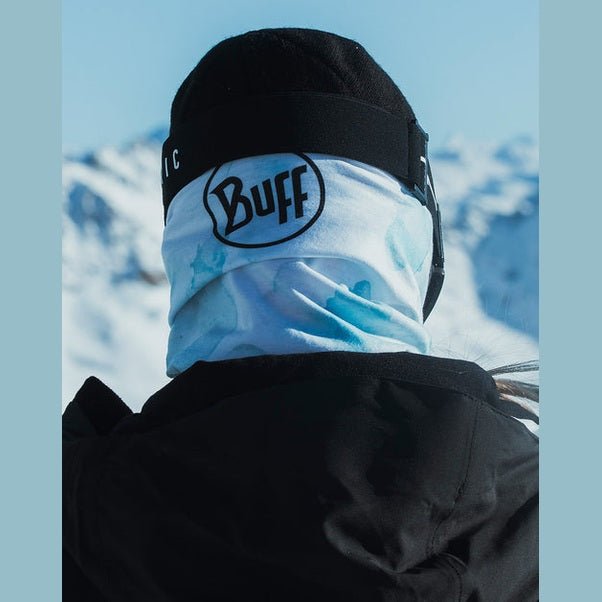 WATTS Fox Neck Warmer - Blue Print - SAMPLE DROP