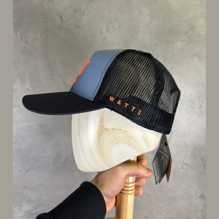 WATTS Tribe Cap - Blue Neon Orange - SAMPLE DROP