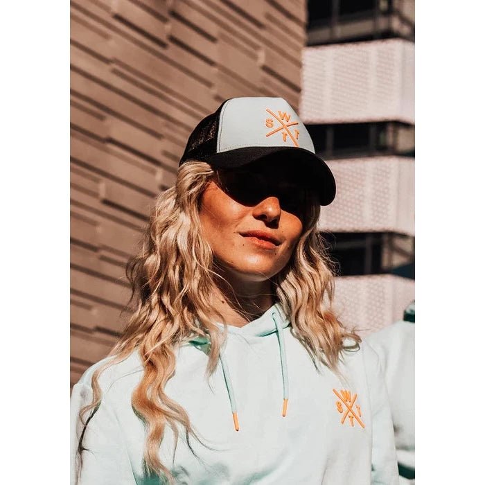 WATTS Tribe Cap - Light Blue &amp; Orange - SAMPLE DROP