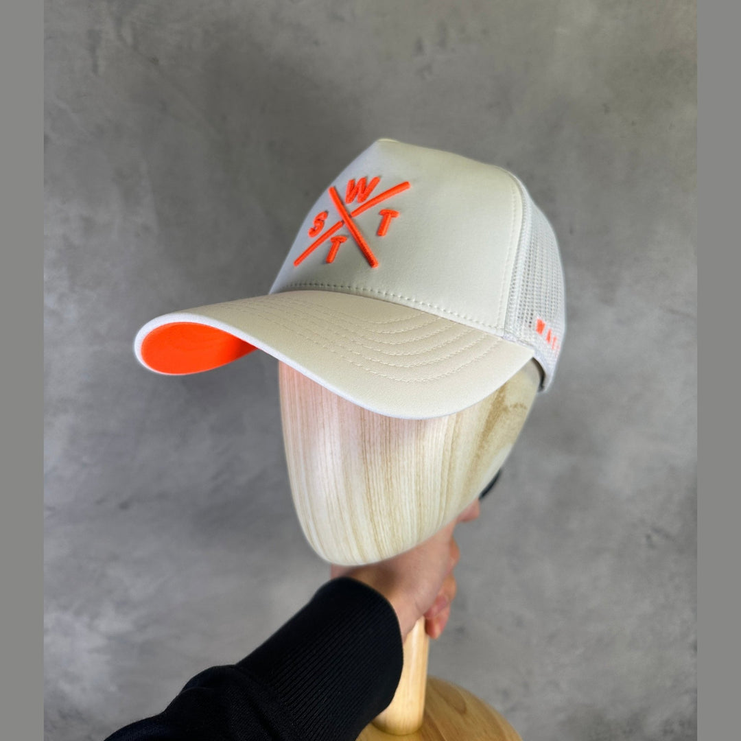 WATTS Tribe Cap - White/Fluo Orange - SAMPLE DROP
