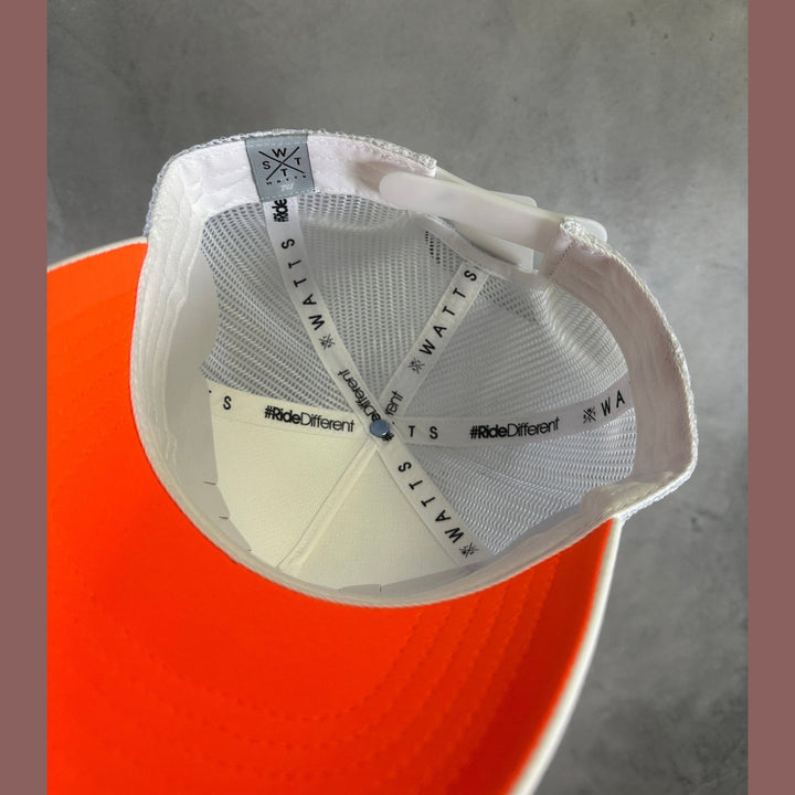 WATTS Tribe Cap - White/Fluo Orange - SAMPLE DROP