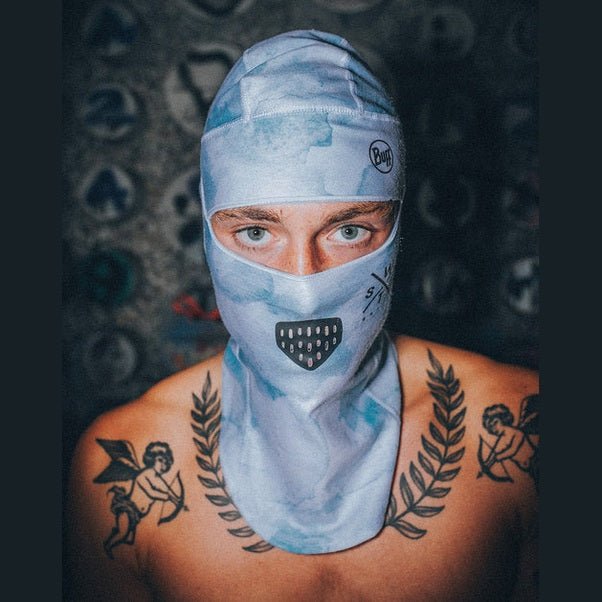 WATTS Wolf Balaclava - Blue Print - SAMPLE DROP