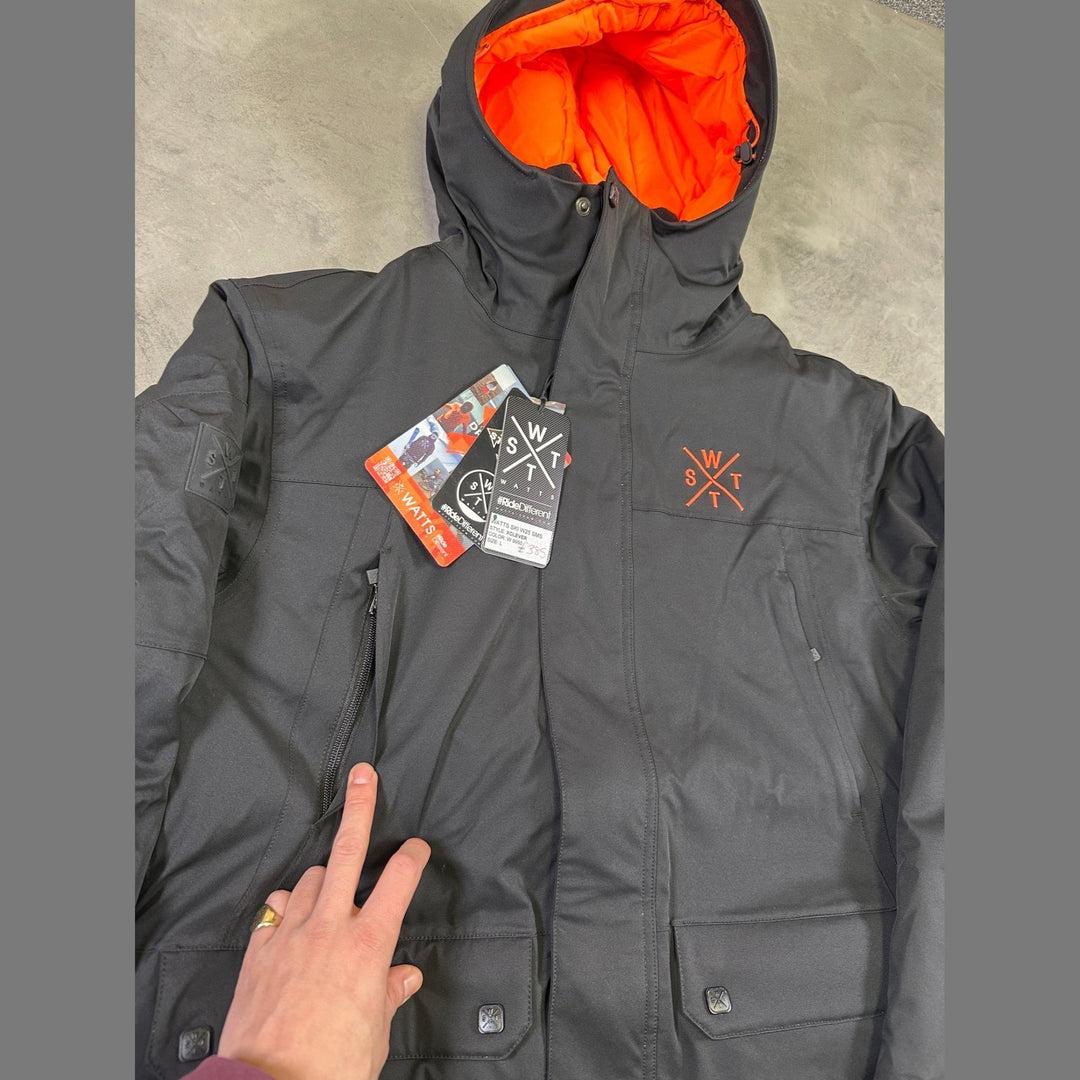 WATTS X - Clever Ski Jacket - Black/Fluro - SAMPLE DROP