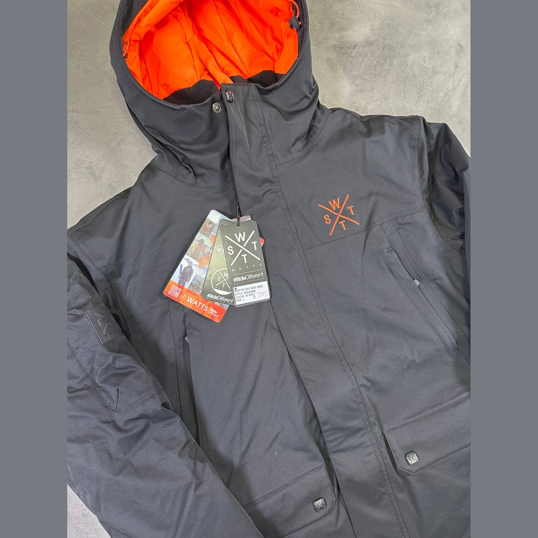 WATTS X - Clever Ski Jacket - Black/Fluro - SAMPLE DROP