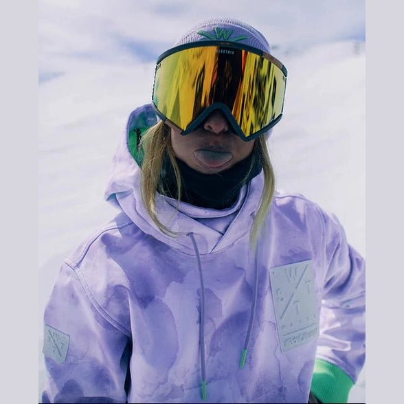 WATTS X - Motion Softshell Ski Jacket - Blue Grey Tie Dye - SAMPLE DROP