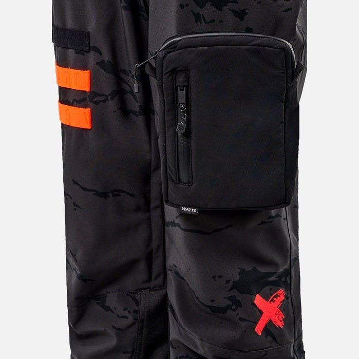 WATTS X - Rodeo Ski Pants - Anthracite Grey Camouflage - SAMPLE DROP