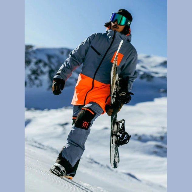 WATTS X - Temper Ski Jacket - Blue Grey/ Fluro - SAMPLE DROP
