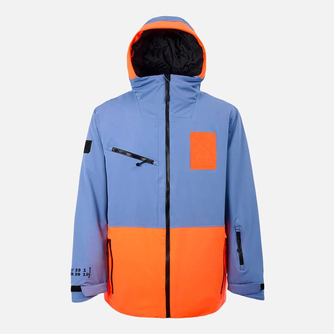 WATTS X - Temper Ski Jacket - Blue Grey/ Fluro - SAMPLE DROP