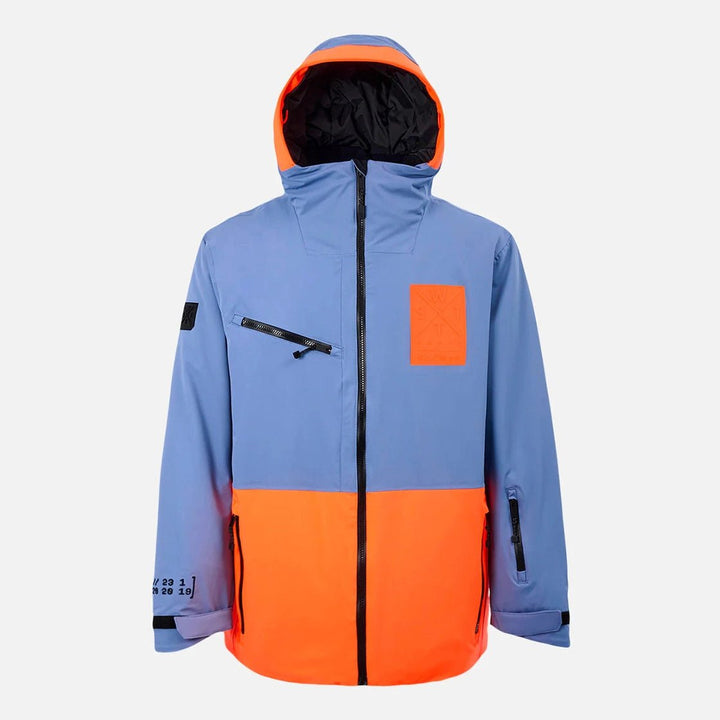 WATTS X - Temper Ski Jacket - Blue Grey/ Fluro - SAMPLE DROP