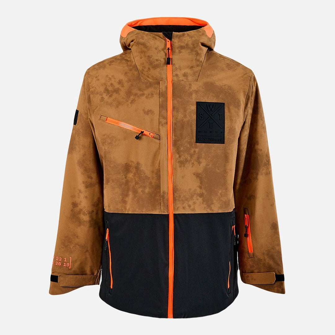 WATTS X - Temper Ski Jacket - Brown Tie Dye - SAMPLE DROP