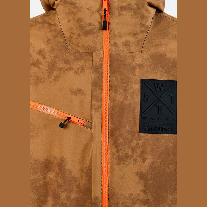 WATTS X - Temper Ski Jacket - Brown Tie Dye - SAMPLE DROP