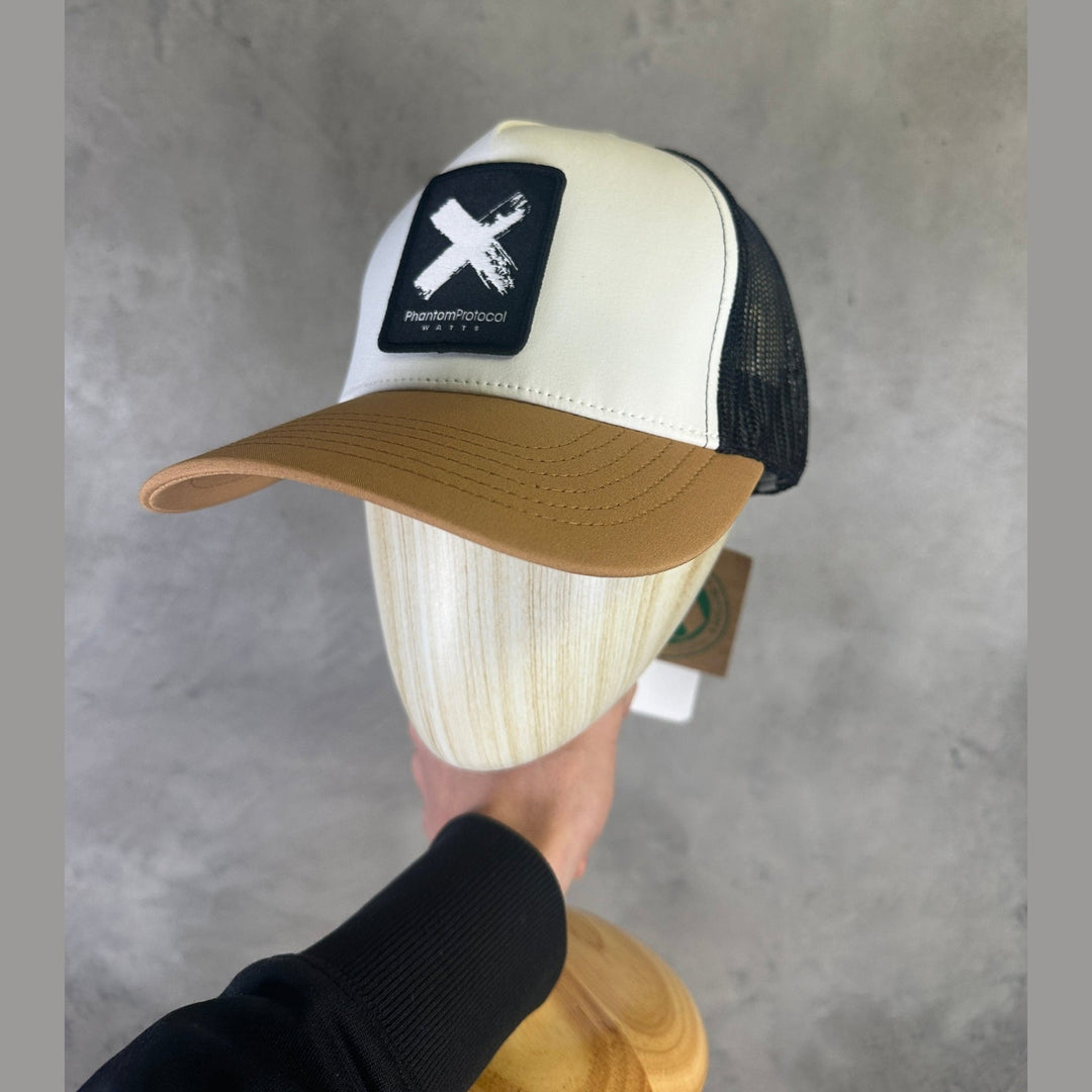 WATTS X - Tribe Cap - White/Black/Brown - SAMPLE DROP