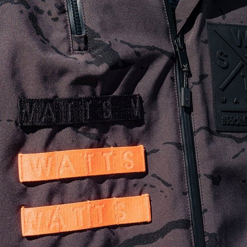 WATTS X - Wear Ski Jacket - Anthracite Gray Camouflage - SAMPLE DROP