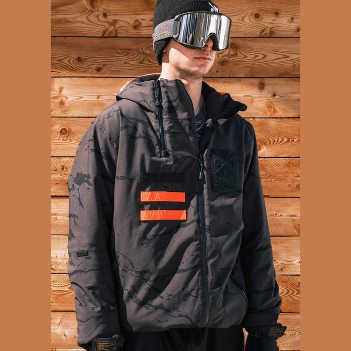 WATTS X - Wear Ski Jacket - Anthracite Gray Camouflage - SAMPLE DROP