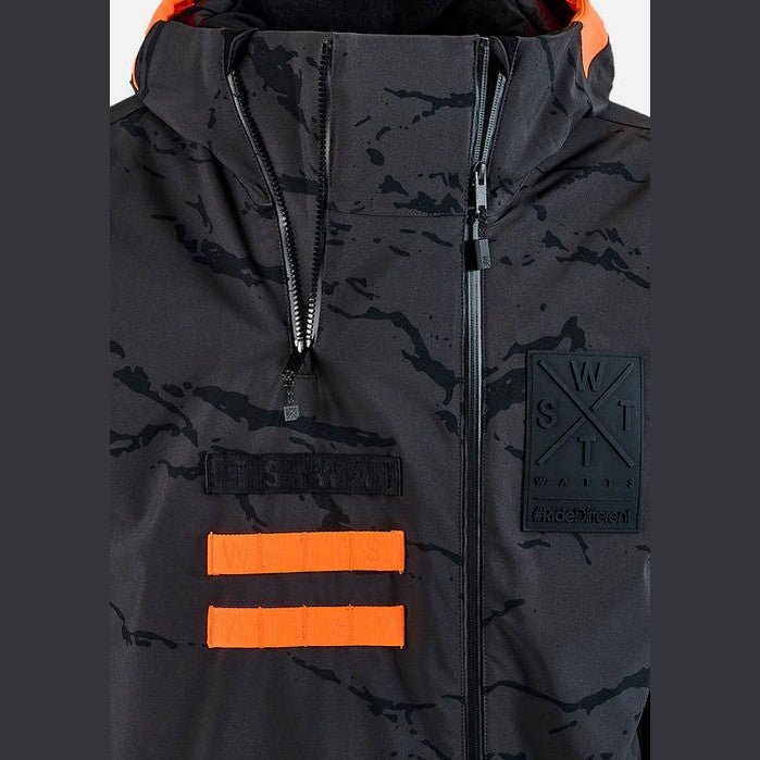 WATTS X - Wear Ski Jacket - Anthracite Gray Camouflage - SAMPLE DROP