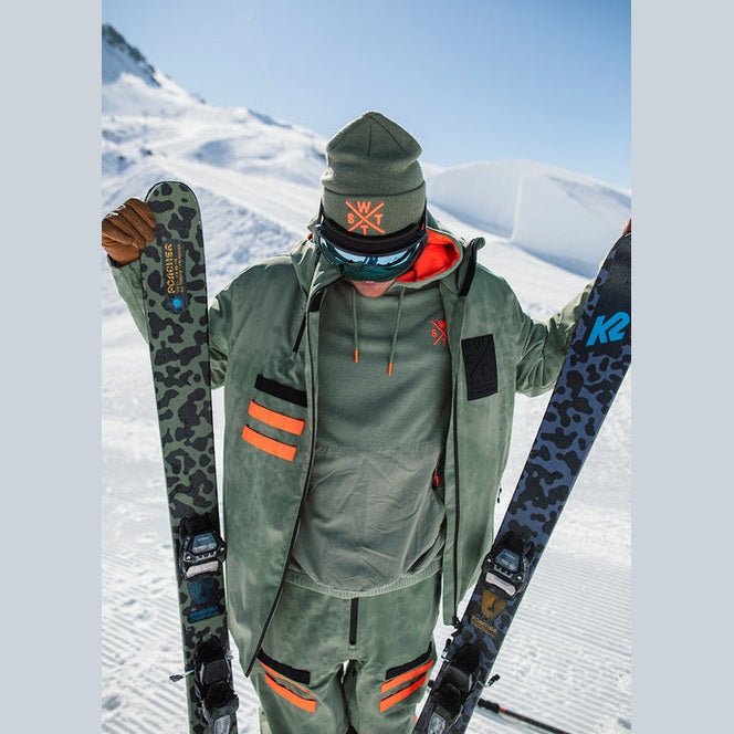 WATTS X - Wear Ski Jacket - Olive Tie &amp; Dye - SAMPLE DROP