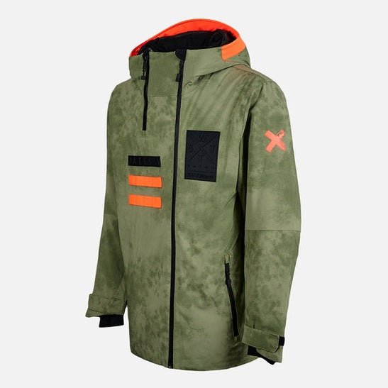 WATTS X - Wear Ski Jacket - Olive Tie &amp; Dye - SAMPLE DROP