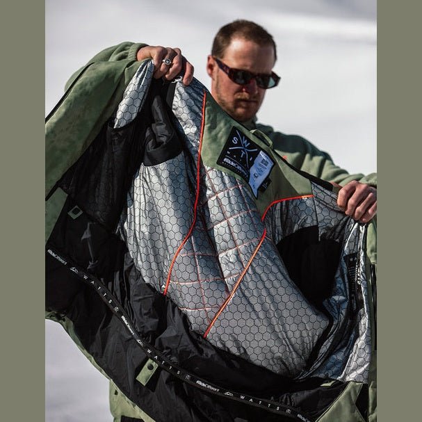 WATTS X - Wear Ski Jacket - Olive Tie &amp; Dye - SAMPLE DROP