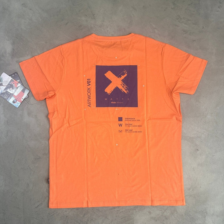 WATTS XPantone T-shirt - Orange - SAMPLE DROP