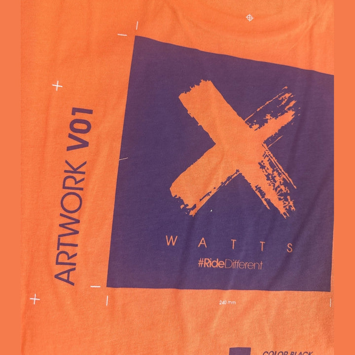 WATTS XPantone T-shirt - Orange - SAMPLE DROP