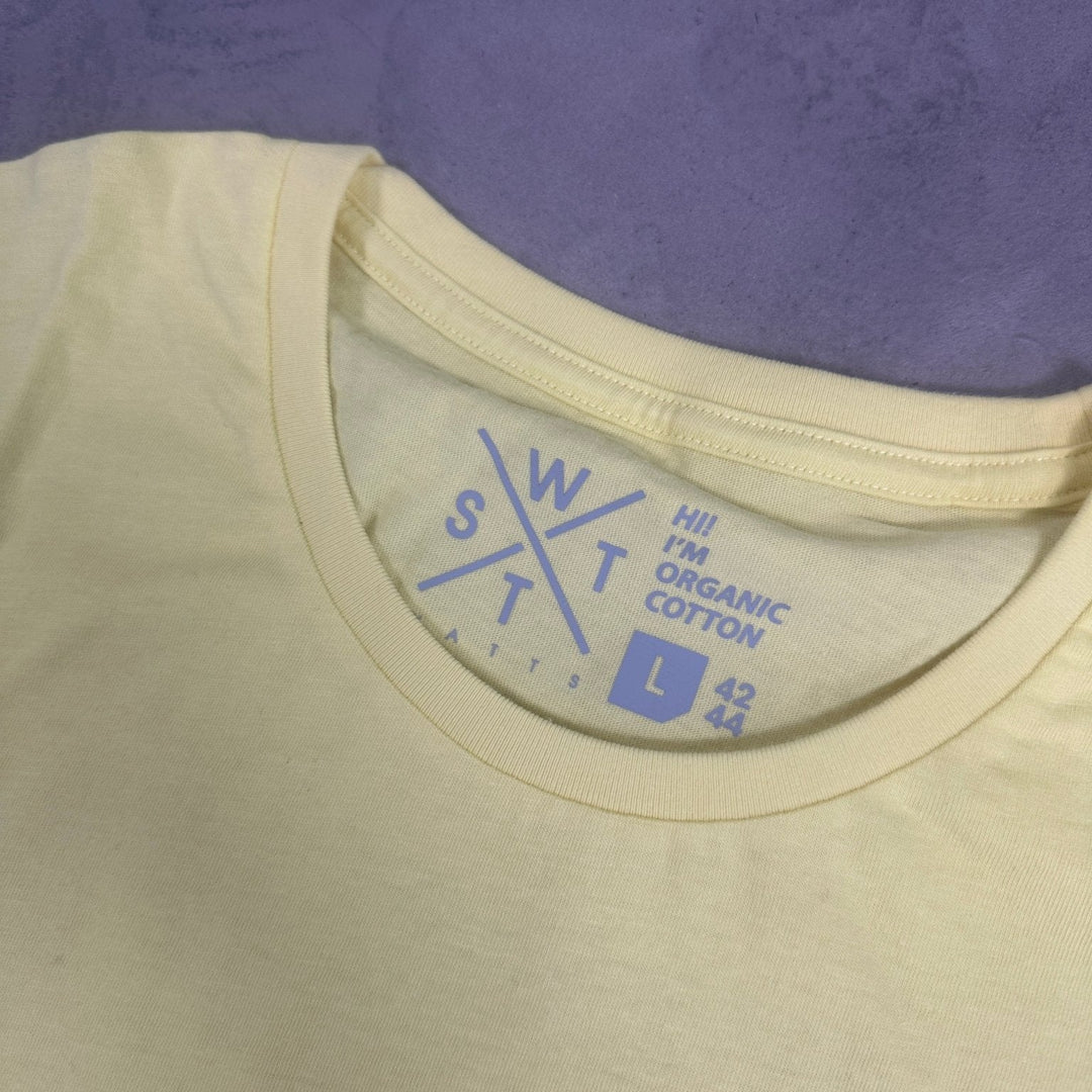 WATTS XPantone T-shirt - Soft Yellow - SAMPLE DROP